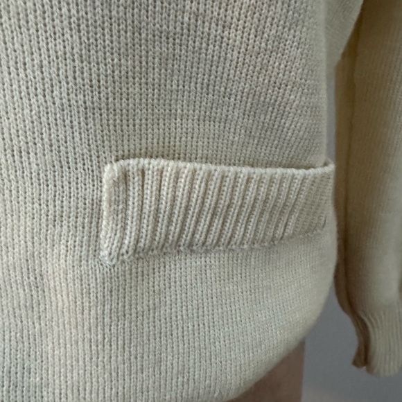 vintage deadstock ARMOR-LUX cream wool cardigan made in France SMALL - Picture 10 of 10